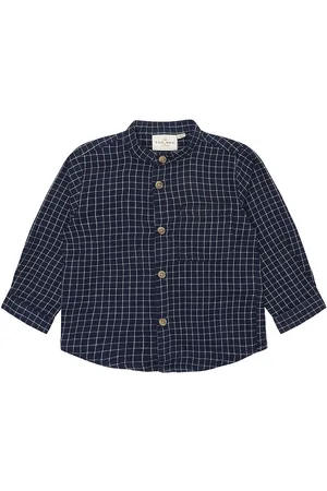 The New Skjorte - TnsLoke - Navy Blazer Check
