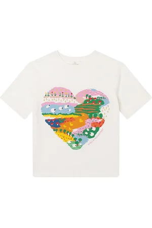 Stella McCartney T-shirt - Ivory m. Hjerte