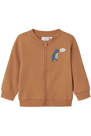 NAME IT Sweatcardigan - NbmVonne - Almond/Bear