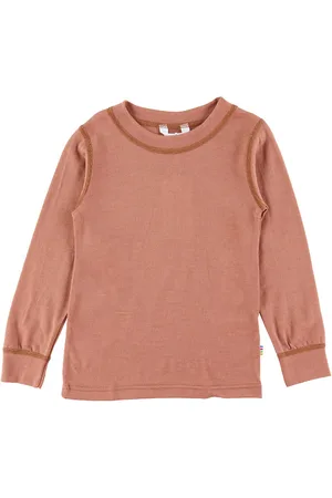 Joha Bluse - Uld - RÃ¸d/Brun
