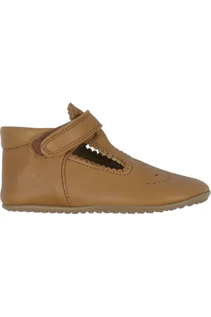Pom Pom Ballerina Hjemmesko - T-Bar - Camel