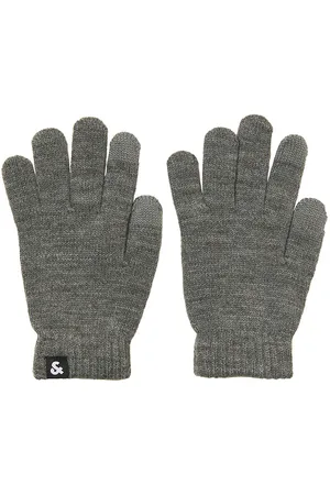 JACK & JONES Handsker - Strik - Noos - JacBarry - Grey Melange