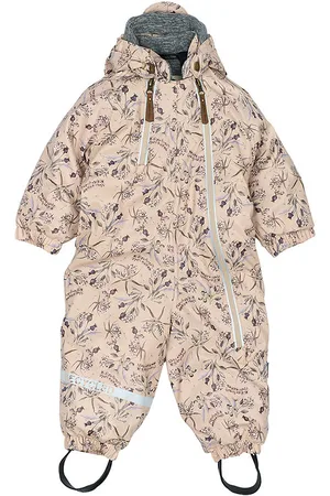 Mikk-Line Flyverdragt - PU - Recycled - Doeskin m. Blomster