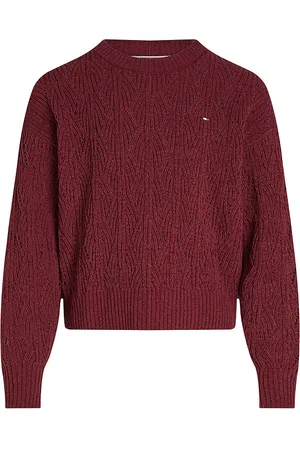 Tommy Hilfiger Bluse - Strik - Chenille - Deep Rouge
