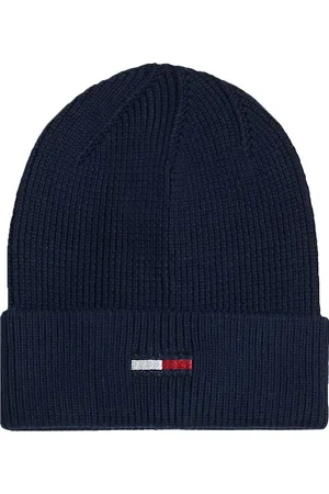 Tommy Hilfiger Hue - Strik - Elongated Flag - Sort