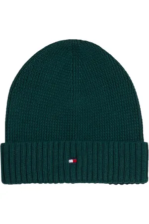 Tommy Hilfiger Hue - Strik - Small Flag Beanie - Ornamental Gree
