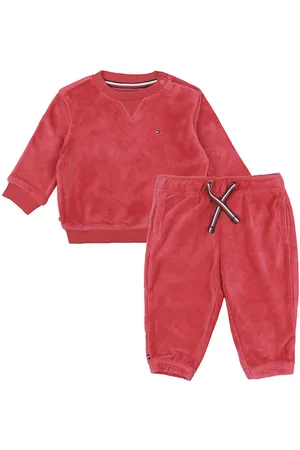 Tommy Hilfiger SÃ¦t - Bluse/Bukser - Velour - Heritage Pink