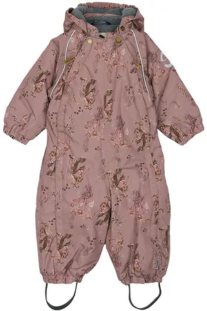Mikk-Line Flyverdragt - Aop Floral - Twilight Mauve