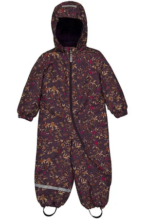 Mikk-Line Flyverdragt - Blomstret AOP - Nightshade