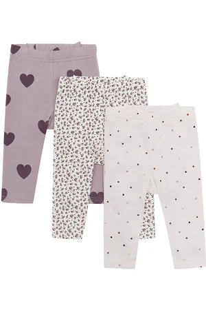 Hust and Claire Leggings - 3-pak - Liva - Purple Dove m. FlÃ¦ser