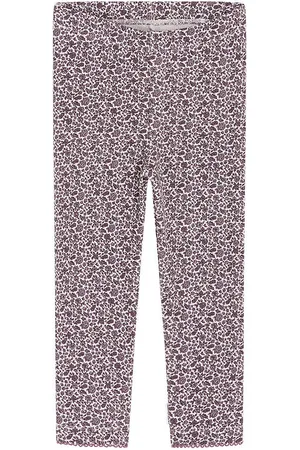 Hust and Claire Leggings - Vaflet - Lamia - Gray Lilac m. Blomst