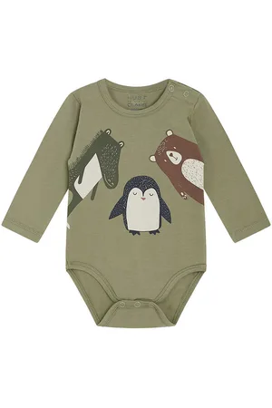Hust and Claire Body l/Ã¦ - Buster - Turtle Green m. Dyr