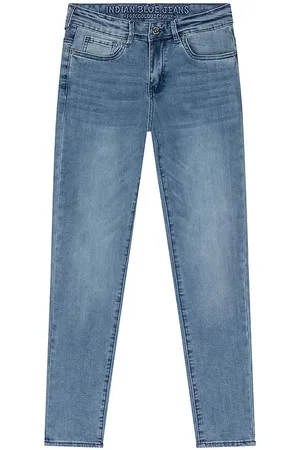 Indian Blue Jeans Jeans - Straight Fit - Used Light Denim