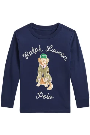 Ralph Lauren Bluse - Navy m. Hund