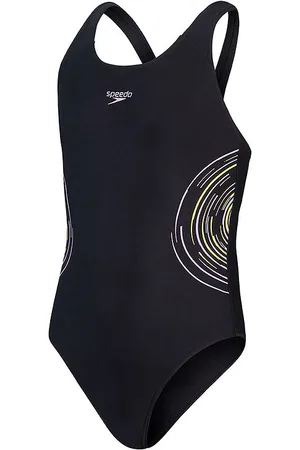 Speedo Badedragt - Placmement - Black/Purple