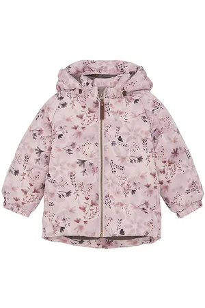 EN FANT Dynejakke - Quilt - Burnished Lilac m. Blomster