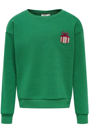 ONLY Sweatshirt - KogYda - Xmas Life - Green Jacket/Present