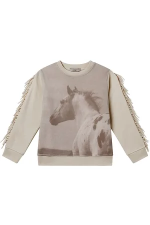 Stella McCartney Sweatshirt - Creme m. Hest