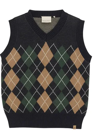 Minymo Vest - Strik - Dark Navy