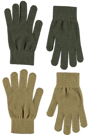 Molo Handsker - 2-pak - Strik - Kiddy - Khaki