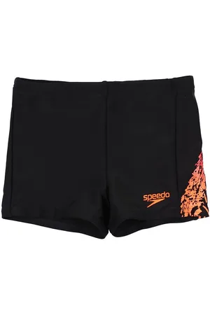 Speedo Badebukser - Logo Panel - UV50 - Sort/Orange