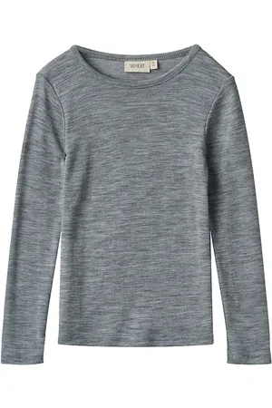 WHEAT Bluse - Uld - Alfie - Melange Grey