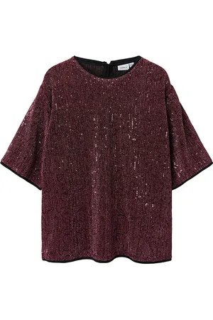 NAME IT Top - NkfRunic - Fandango Pink m. Glimmer