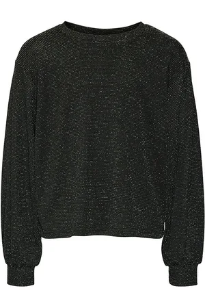 VERO MODA Bluse - VmKanva - Black/Silver Lurex