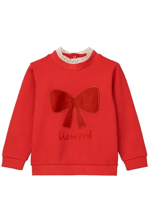 Liewood Sweatshirt - Rakel - Holiday Bow Dark Red/Apple Red