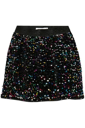 NAME IT Nederdel - NkfRunica - Black/Multi m. Palietter