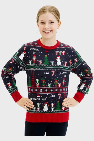 Jule-Sweaters S Bluse - Vintage Gaming - Navy