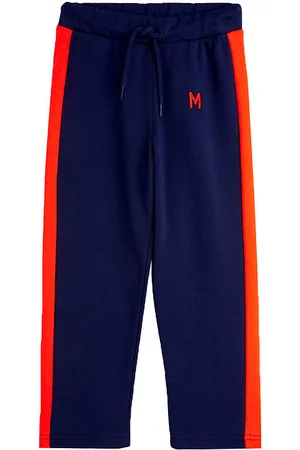 Mini Rodini Sweatpants - Panel - Blue