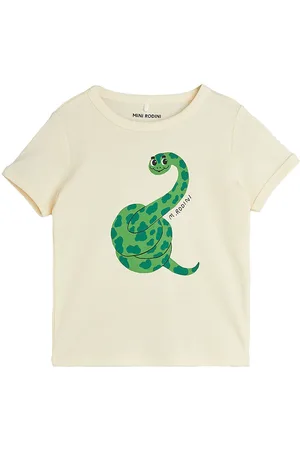 Mini Rodini T-shirt - Snake Up - Offwhite