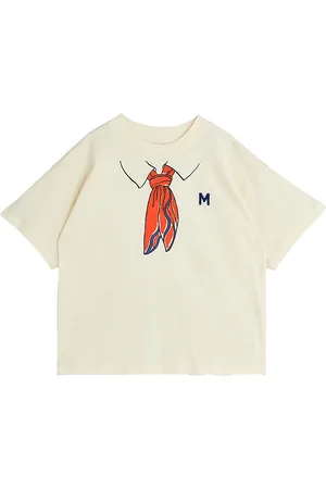 Mini Rodini T-shirt - Scarf - Offwhite