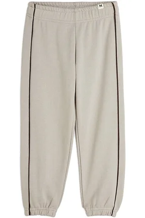 Mini Rodini Sweatpants - Plain Piping - Grey