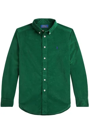 Ralph Lauren Skjorte - FlÃ¸jl - GrÃ¸n