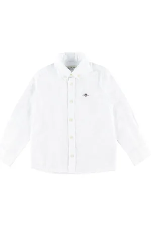 GANT Skjorte - Shield Oxford - Hvid