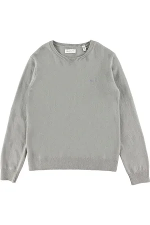 GANT Bluse - Strik - Uld - Shield - Warm Grey