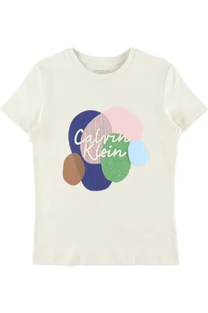Calvin Klein T-shirt - Multi Colour Graphic - Turtledove