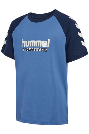 Hummel T-shirt - hmlJr Logo - Dutch Blue