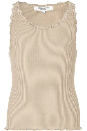 Rosemunde Top - RkBeathe - Rib - Silver Lining m. Blonder