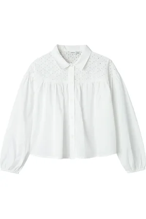 NAME IT Skjorte - NkfTora - Bright White