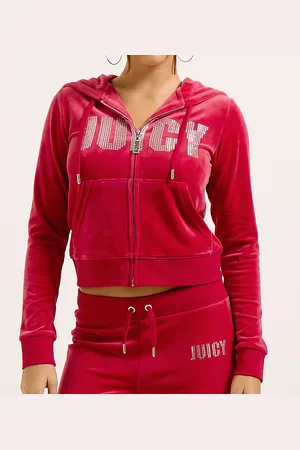 Juicy Couture Juicy Couture Cardigan - Velour - Evy Impact - Astor Red