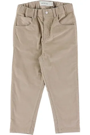 Calvin Klein Bukser - FlÃ¸jl - Rib Corduroy - Chateau Gray