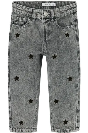 NAME IT Jeans - NmfBella Mom - Medium Grey Denim/Stars