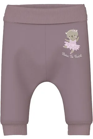 NAME IT Sweatpants - NbfVrillie - Elderberry/Cat Ballerina