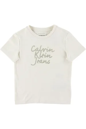 Calvin Klein T-shirt - Handweiting Logo - Turtledove