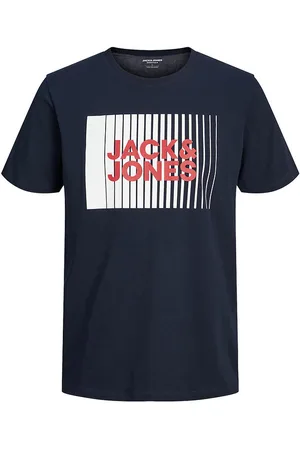 JACK & JONES T-shirt - Noos - JjeCorp - Navy Blazer m. Print