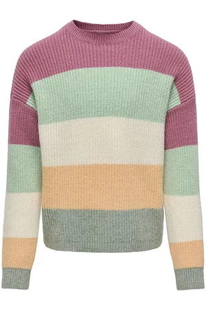 ONLY Bluse - Rib - Strik - KogSandy - Heather Rose/Birds Eg
