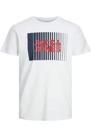 JACK & JONES T-shirt - Noos - JjeCorp - Hvid m. Print